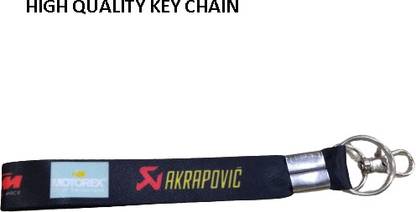 Golden Fox HIGH QUALITY RED BULL AKRAPOVIC BLACK String Type Key Chain Key Chain