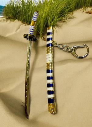 gtrp UNSHARPED Metal KATANA Keychain with cover - Multicolor Code97 Key Chain