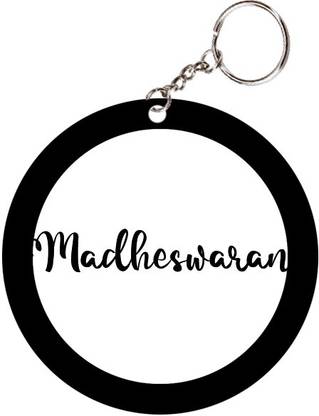 SY Gifts Madheswaran Name Black Keychain Key Chain