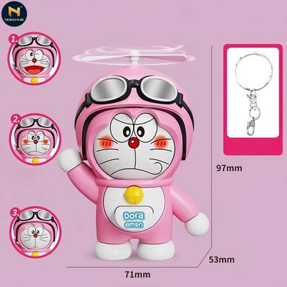 Nokehub Pink Doraemon Face Changing Keychain Key Chain