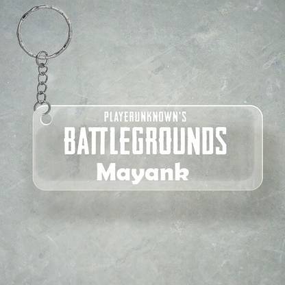 SY Gifts PUBG Design With Mayank Name Key Chain