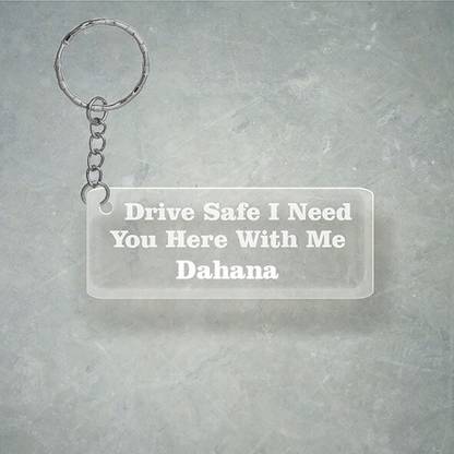 SY Gifts Drive SafeDesign With Dahana Name Key Chain