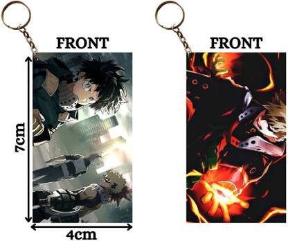 Hariyaali Enterprises LLP My Hero Academia DEKU SHOTO AND BAKUGO TEAM BLASTERS Unique Style 2 pcs Combo Key Chain