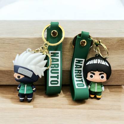 Toonsfanatic Kakashi Rock Lee keychain Strap Charm & Hook Bike Car Gift Key Chain KeyRings Key Chain