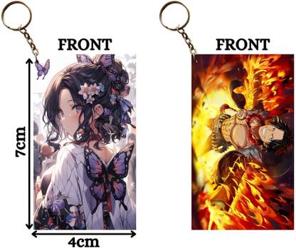 Hariyaali Enterprises LLP SHINOBU LOOKING HOT X FIRE FIST ACE Unique Style 2 pcs Combo Key Chain