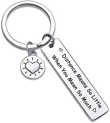 NEnterprise Long Distance Relationship Gift for Boy and Girl Friend Key Chain