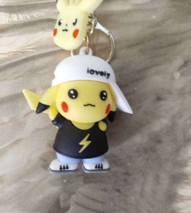 KeyChain Hub Pokemon pekachu 3D silicon rubber keychain Key Chain