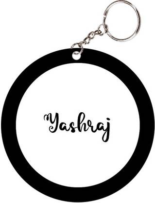SY Gifts Yashraj Name Black Keychain Key Chain