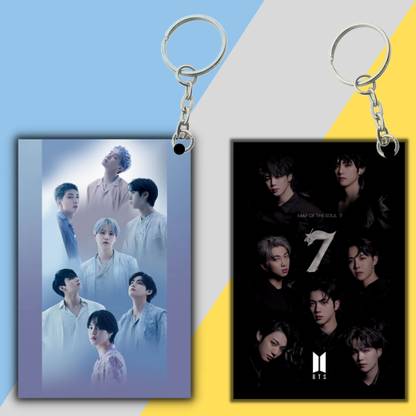 Giftsadaa Bts Keychain Hd Printed Bts Army Keychain For Bts Lover ( ACR 12 ) Key Chain