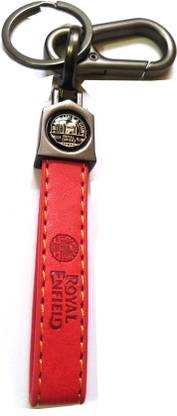 ROYAL ENFIELD keychains red leather RE bag men women gift girl boy home Key Chain