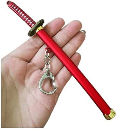 gtrp Katana with Push Button | Cool Anime 010-New377 Key Chain