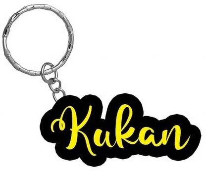 SY Gifts Kukan Name Black Yellow Name Keychain Key Chain