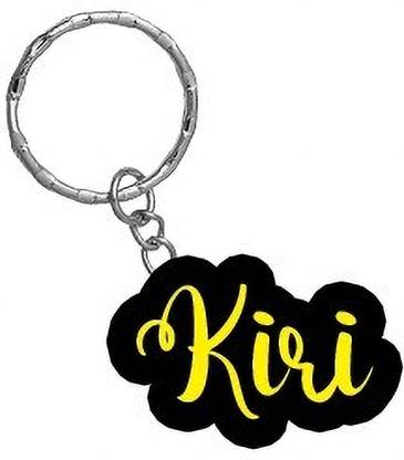 SY Gifts Kiri Name Black Yellow Name Keychain Key Chain