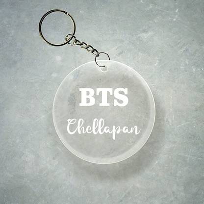 SY Gifts BTS Design With Chellapan Name Key Chain