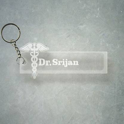 SY Gifts Doctor Logo Desigh With Srijan Name Key Chain