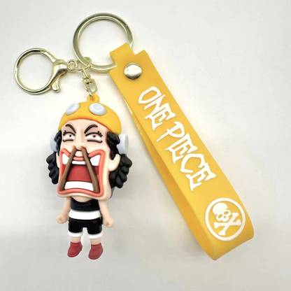 Anipulse Usopp - One Piece Anime | Premium 3D Silicone Keyrings | Cute Anime Merchandise Key Chain