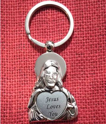 ShopTop Jesus Love You Christ key chain Key Chain