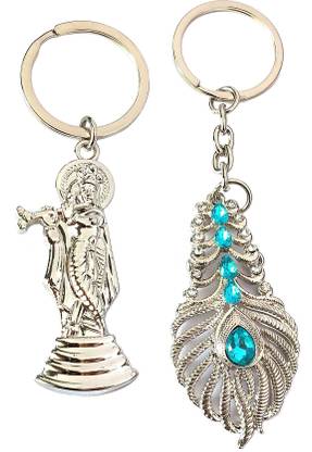 ShopTop Metal with Standing KRISHNA key chain Key Chain