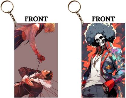 Hariyaali Enterprises LLP KURAPIKA HEART PIERCING CHAIN X BROOK SOUL KING Unique Style 2 pcs Combo Key Chain