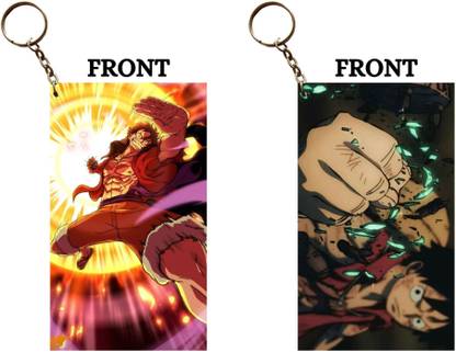 Hariyaali Enterprises LLP One Piece LUFFY PUNCH FACES Unique Style 2 pcs Combo Key Chain