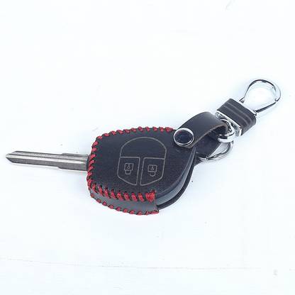 ELIBLISS Leather Car Key Cover for for Suzuki S-Presso,Baleno,Ignis,Swift,Celerio,S-Cross Key Chain