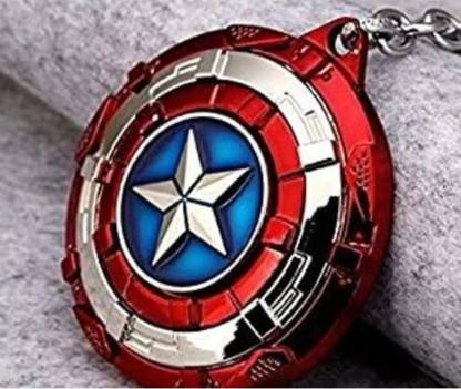 Mahaveer keychain Captain America Rotating Keychain Key Chain
