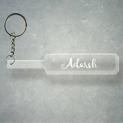 SY Gifts Cricket Bat Logo Design With Adarsh Name Key Chain