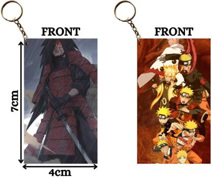 Hariyaali Enterprises LLP Naruto MADARA UCHIHA THE SCARY GUY NARUTO RUN Unique Style 2 pcs Combo Key Chain