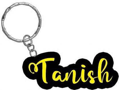 SY Gifts Tanish Name Black Yellow Name Keychain Key Chain