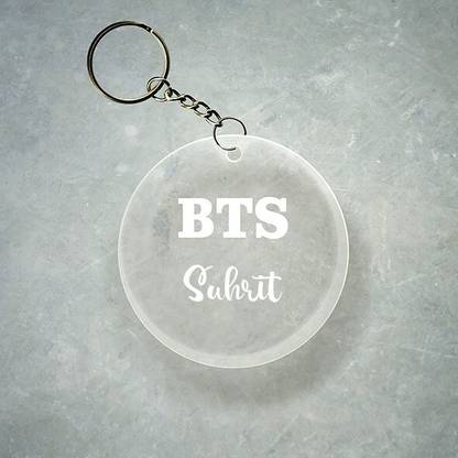 SY Gifts BTS Design With Aruni Name Key Chain