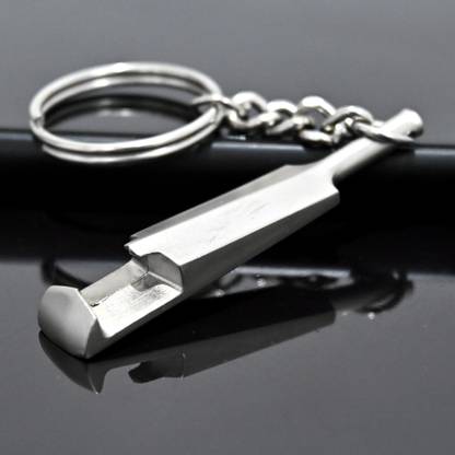 CraftBound Premium Metal Cricket Bat Keychain & Bottle Opener Key Chain