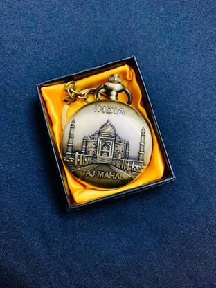 GKM India Tajmahal best design quality keychain pocket watch key ring Key Chain