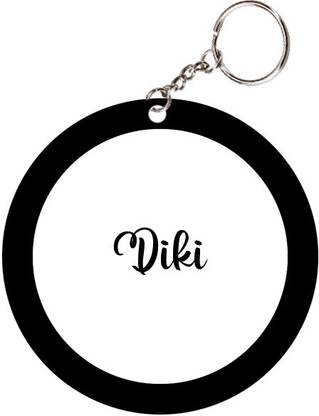 SY Gifts Diki Name Black Keychain Key Chain