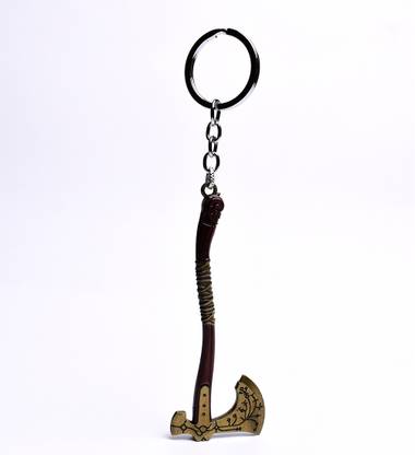 Daiyamondo God Of War 4 Keychain of Kratos Leviathan Ice Axe Metal Key Ring Key Chain
