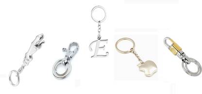 Mundkar 5 Unisex Keychain Combo For Bike & Car Key Chain