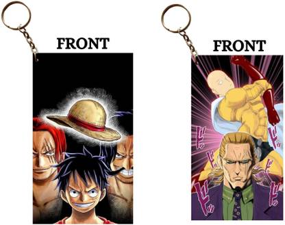 Hariyaali Enterprises LLP LUFFY AND ALL × SAITAMA PUNCH Unique Style 2 pcs Combo Key Chain