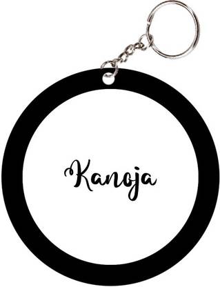 SY Gifts Kanoja Name Black Keychain Key Chain