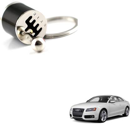 SEMAPHORE Gear Box Six-speed Manual Transmission Shift Lever Keyring Black For Audi S5 Key Chain