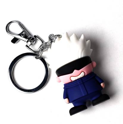 Daiyamondo Jujutsu Kaisen Satoru Gojo 3D keychain With Box Packing made of Silicon Key Chain