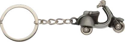 WHITE POPCORN SCOOTER METAL KEYCHAIN RANDOM PACK OF 1 Key Chain
