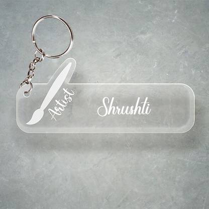 SY Gifts D2 Artist Keychain With Shrushti Name Key Chain