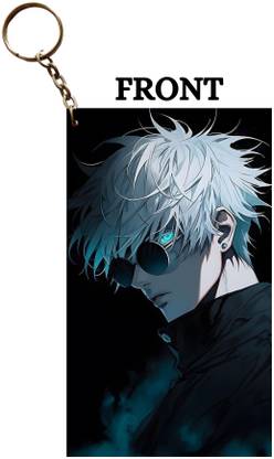 Hariyaali Enterprises LLP Jujutsu Kaisen GOJO SIDE EYE DANGEROUS AS DANGEROUS Anime Key Chain
