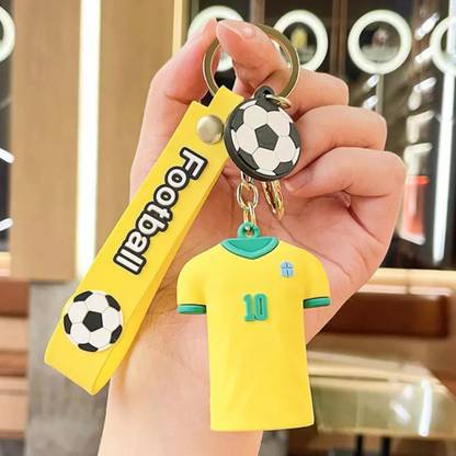 WHITE POPCORN Neymar Football Jersey 3D Keychain Key Chain