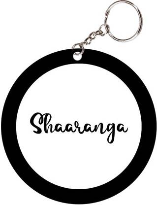 SY Gifts Shaaranga Name Black Keychain Key Chain