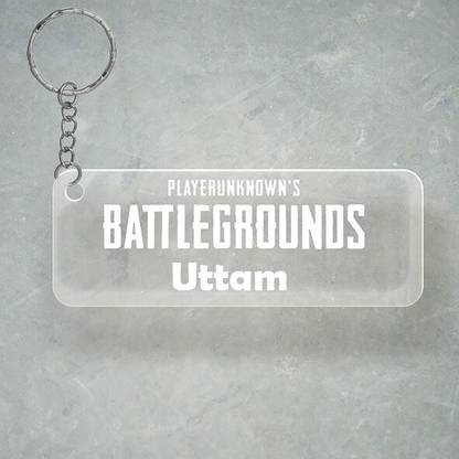 SY Gifts PUBG Design With Uttam Name Key Chain