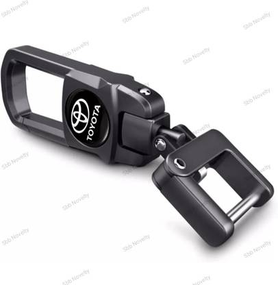 Sbb Novelty Black Color Fob Key Heavy Duty Keychain for all T-o-y-o-t-a Model Car Key Chain Key Chain