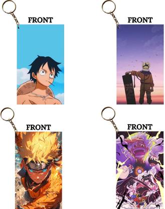 Hariyaali Enterprises LLP NARUTO × LUFFY Unique Style 4 pcs Combo Key Chain