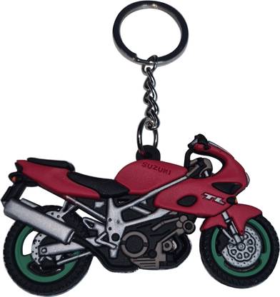 New Dimension Store New Bike Replica Keychain of red Color Dual side view Design Key Chain
