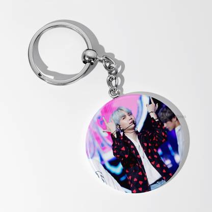 PurpleBees BTS suga swag KEYCHAIN |BTS k-pop fan merch gift | Metal 58mm | Key Chain