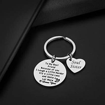Myurawells Friendship Gifts Best Friend Keychain Raksha Bandhan Gift - Thank You Gift Key Chain